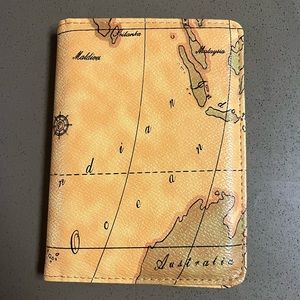 Geography Leather Wallet
